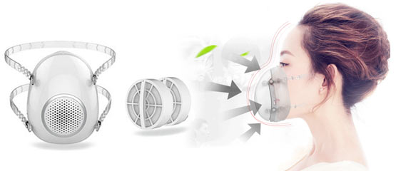 防霾，还能大口呼吸的智能口罩