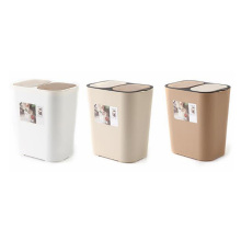 超庆 家用大号双盖环保分类垃圾桶 [3色随机]