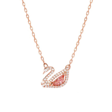 施华洛世奇 粉色天鹅 DAZZLING SWAN 项链 清雅迷人 礼物 镀玫瑰金色 [5469989]