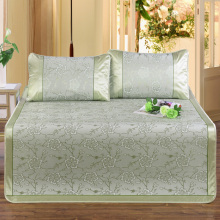 CLOVERLOVE 爱上四叶草 优质提花冰丝席二件套 花纹包边 120*195cm