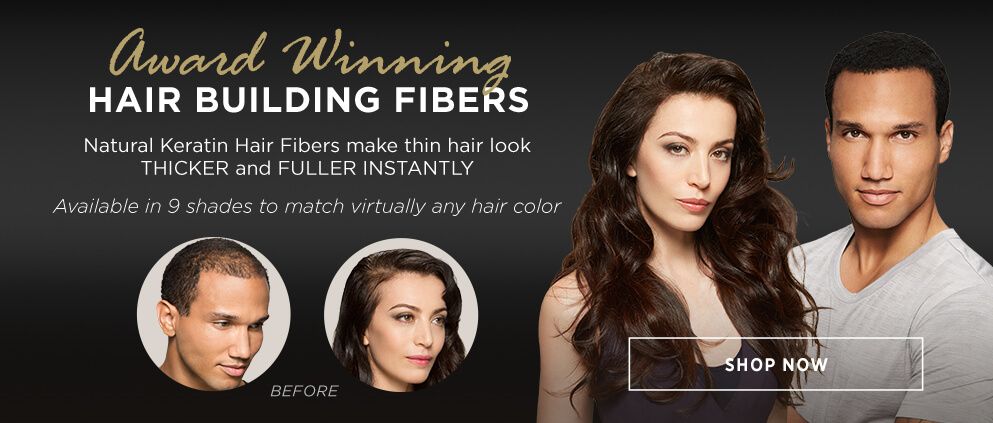 Award winning hair building fibers make thin hair look thicker fuller instantly shop now in 9 shades to match any hair color 