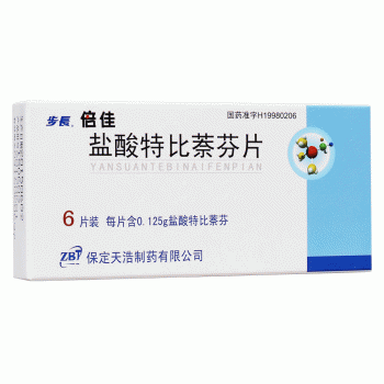步长倍佳 盐酸特比萘芬片 0.125g*6片
