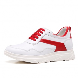 【何金昌】内增高鞋男纳帕牛皮革休闲鞋2019新款男士潮流鞋子增高鞋7CM