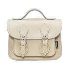 Zatchels奶白色经典迷你剑桥包/英国手工真皮/英伦复古剑桥包 现货