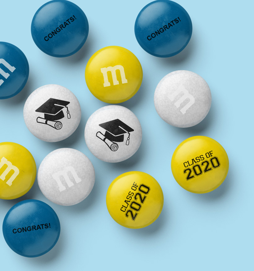 A spill of personalized M&M'S