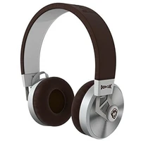 Popclik 2 Headphone Leather Elegance & Soft-Spoken Steel, Over The Ear