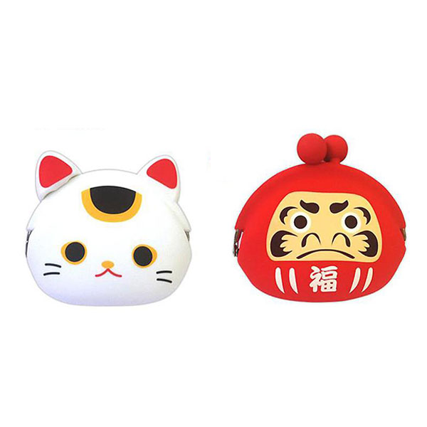 【贺岁限定版】p+g design TWINS POCHI 开运纳福限定组硅胶零钱包 GMC-TPH-01 白/红两只