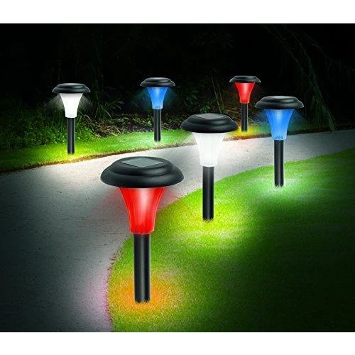 IdeaWorks Red, White, and Blue Solar Accent Lighting