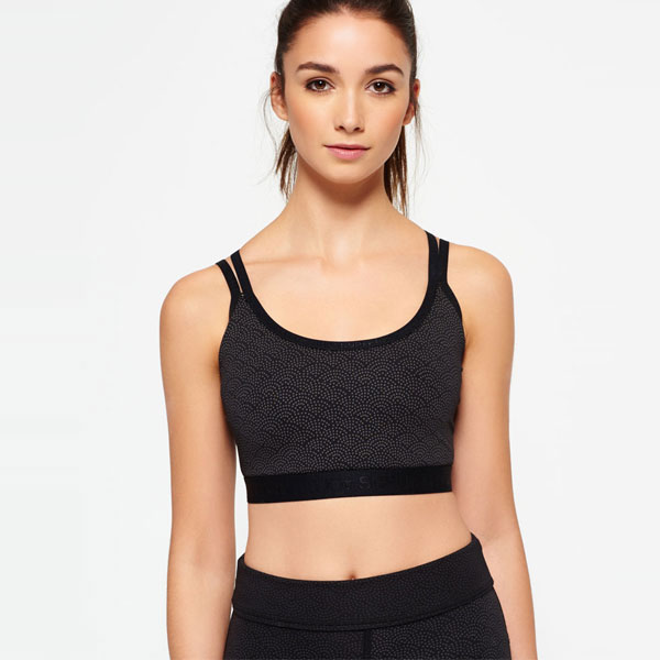 【后背交叉文胸】Superdry 极度干燥 Studio 女士舒适运动内衣/文胸 G60002SO midnight grey 多尺码可选