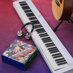 卡西欧电子乐器 电钢琴 【新品】CASIO X 东来也联名礼盒 纤薄时尚智能个性电钢琴 三角钢琴音效便携电钢琴PX-S1000