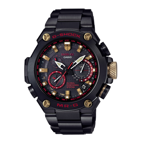 卡西欧手表 G-SHOCK 【新品】MR-G系列 强韧外观 颠覆之作 人造蓝宝石玻璃镜面 防水防震六局电波太阳能动力男表MRG-G1000B