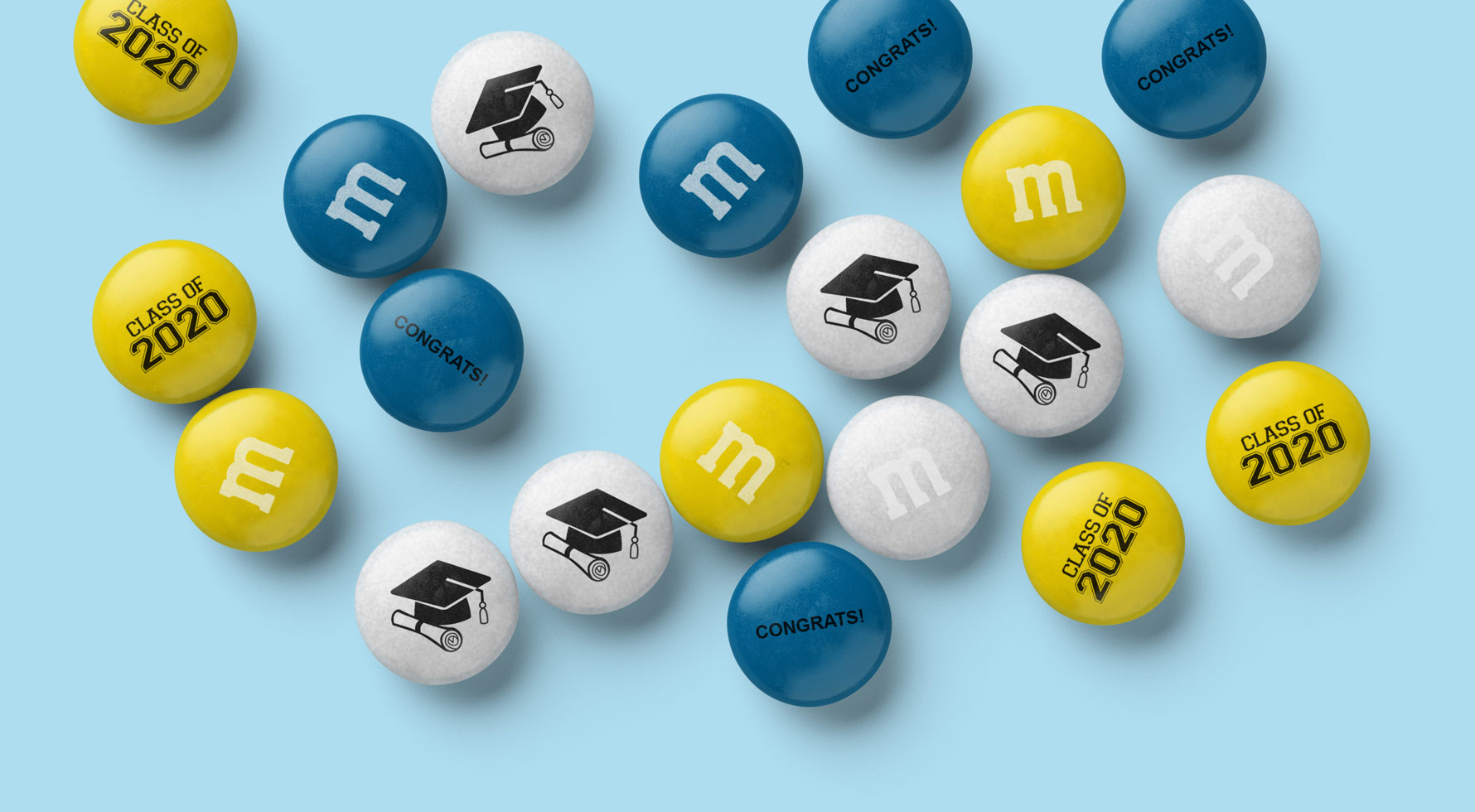 A spill of personalized M&M'S