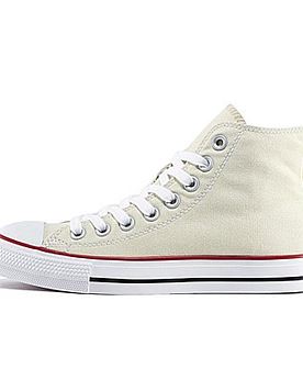 凡客帆布鞋 高帮 女款 米色