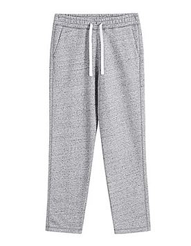 凡客针织裤 重水洗拉绒 小直筒 花灰色