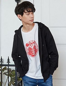 凡客经典开衫卫衣 黑色