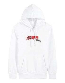 卫衣 创可贴  惹毛我了 白色