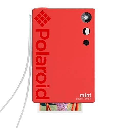 Polaroid Mint Instant Print Digital Camera (Red), Prints on Zink 2x3 Sticky-Backed Photo Paper