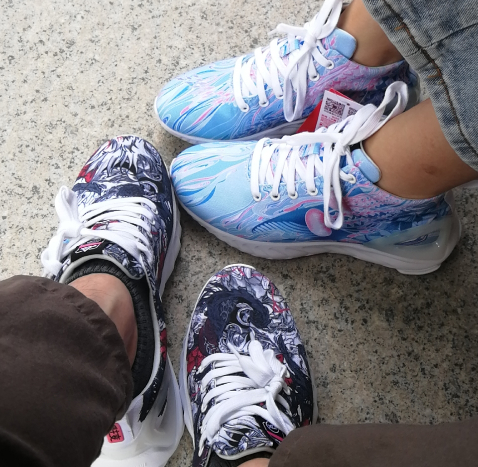 深海溯游 匹克×爱定客态极联名帆布跑鞋