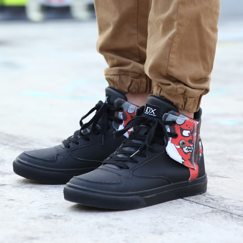 炼狱男--红黑高帮板鞋