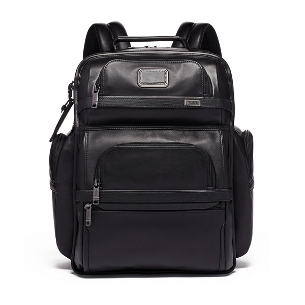 Tumi 塔米/途明 Alpha 3系列 T-Pass® 商务舱皮质 Brief Pack® 双肩包 117318