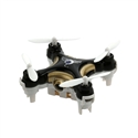 Cheerson CX-10C 2.4GHz 4CH 6-Axis Gyro Super Mini RC Quadcopter UFO with 0.3MP Camera / LED Lights (Black+Golden)