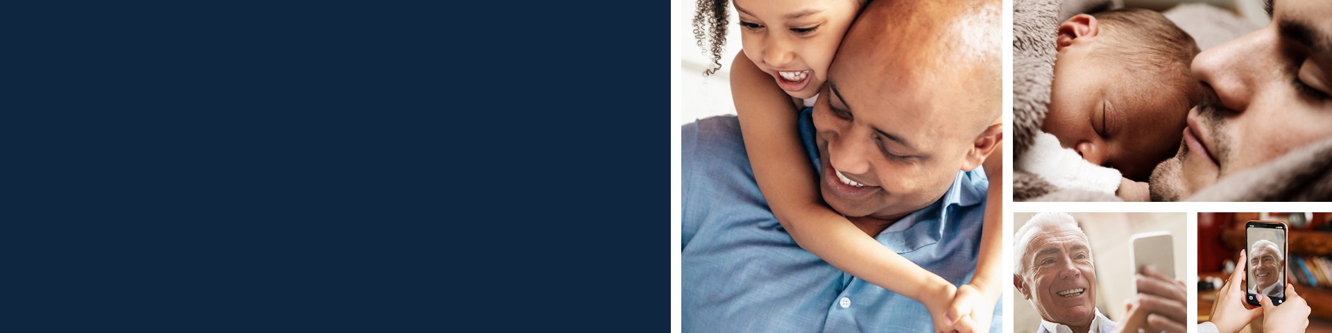Collage of fathers with their children next to text that says Shop the Father's Day Gift Guide.