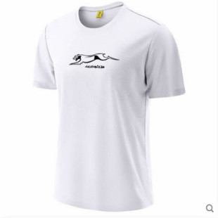 圆领短袖T恤男新款夏季冰丝透气速干体恤简约青年半袖潮流印花