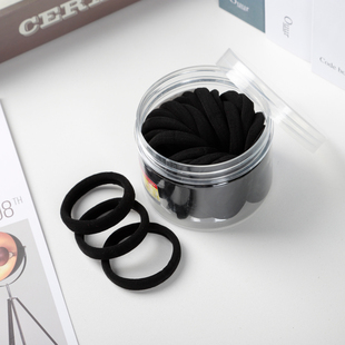 头绳女橡皮筋女扎头高弹力耐用网红头发绳ins皮套简约黑色粗发圈