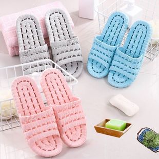 日式室内家用软底拖鞋浴室洗澡防滑情侣外穿凉拖鞋女夏季男家居鞋