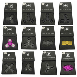 75指尖陀螺解压降压超长时间高速指尖手指静音金属三叶三角q