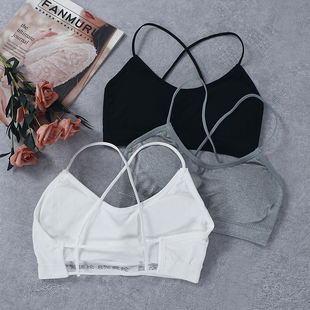 美背文胸女抖音爆款吊带小背心式抹胸内衣无钢圈胸罩聚拢性感裹胸