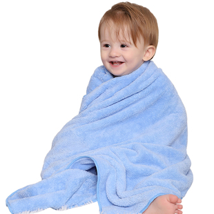 安耐士儿童细柔纤维浴巾毛巾套装婴儿用品宝宝成人洗澡柔软吸水