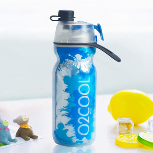 美国O2COOL喷雾水杯夏季降温清凉学生运动健身户外便携保冷杯水壶
