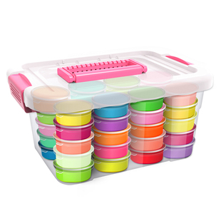 超轻粘土36色橡皮泥无毒水晶彩泥儿童手工黏土套装24色男女孩玩具