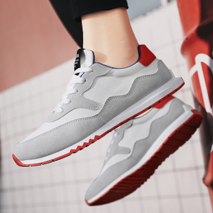 男鞋2020新款鞋子潮鞋夏季透气百搭男士运动休闲薄底阿甘鞋J