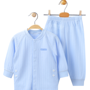 宝宝内衣套装秋季纯棉男婴幼儿家居服套装1-3岁女小童睡衣服春秋