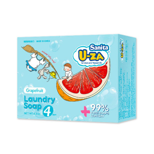 UZA进口婴儿童洗衣服尿布香肥皂新生bb婴幼儿宝宝专用去渍抑菌皂