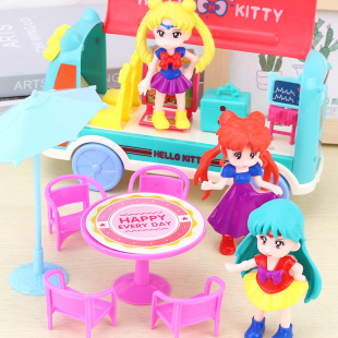 52女孩过家家玩具仿真场景娃娃家野餐巴士屋套装儿童生日礼物