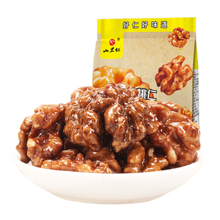 满减【山里仁 琥珀蜂蜜核桃仁150g/袋】休闲少糖琥珀桃仁零食坚果