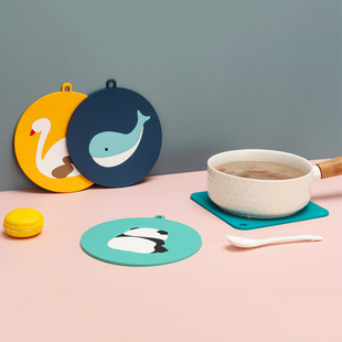 卡通隔热垫家用杯垫碗垫子厨房硅胶防烫盘垫餐垫菜盘子茶杯餐桌垫