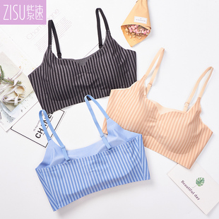 蕾丝美背内衣女无钢圈无痕聚拢性感薄款运动抹胸背心式文胸罩