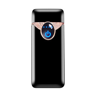 网红指纹感应充电打火机USB防风男士电子点烟器创意个性定制刻字