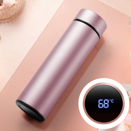 COCOCI智能不锈钢保温杯带温度显示学生男女生便携定制滤网水杯子