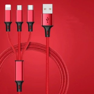 三合一数据线快充一拖三车载快充电线器多头多用多功能通用iPhone6苹果华为type-c小米oppo安卓vivo三星手机