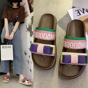 夏季时尚魔术贴运动休闲平底鞋ins潮小香风凉鞋女仙女风2020新款