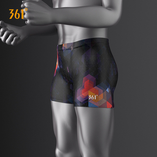 361度泳裤男五分裤防尴尬速干平角泳镜泳帽套装男士泳衣游泳装备