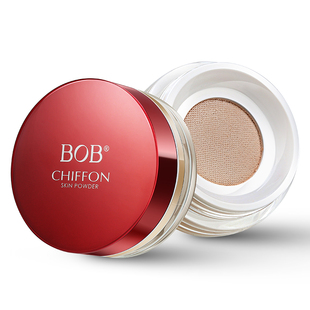 BOB亲肤散粉定妆粉饼蜜粉持久控油遮瑕配粉扑亮白防水非晚安正品