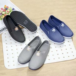 男士低帮短筒雨鞋水鞋防滑防水柔软厨房鞋劳保工作鞋男夏季男凉鞋