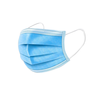口罩 一次性防护三层透气成人熔喷无纺布50只口鼻罩现货速发