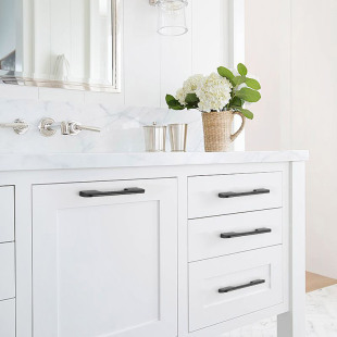 拉手柜门抽屉橱柜门把手衣柜简约柜子现代黑色铝合金高档轻奢北欧